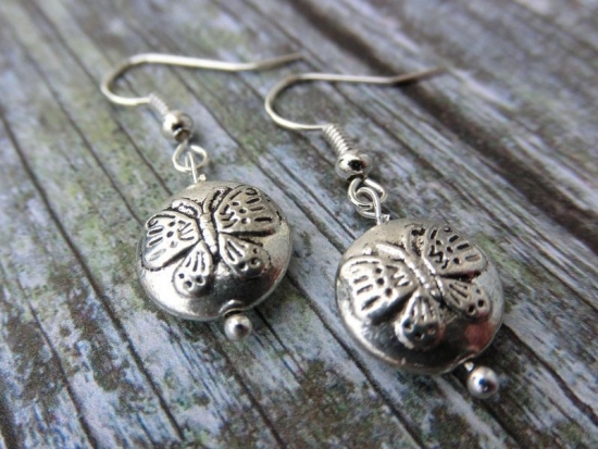 Schmetterling Ohrringe Vintage Optik Sommer